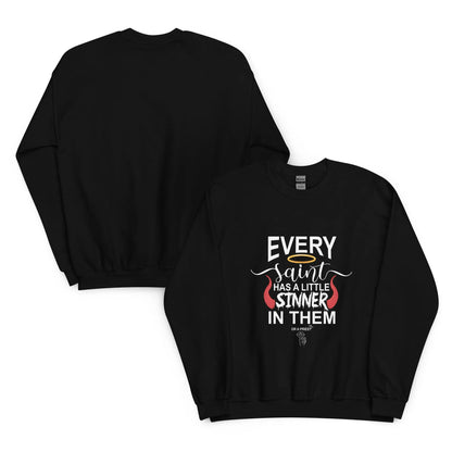 "Every Saint Has a Little Sinner In Them" Unisex Sweatshirt Bookish Goods - TBRaring