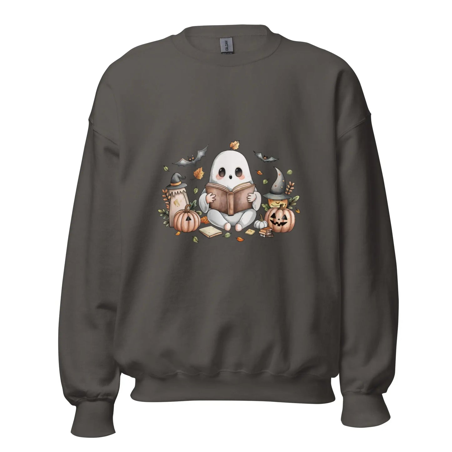 Cute Ghost Reading Sweatshirt - TBRaring