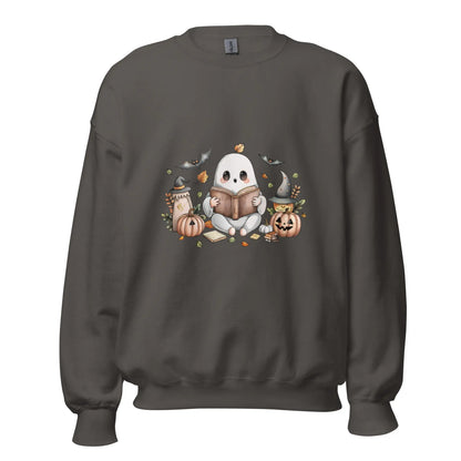 Cute Ghost Reading Sweatshirt - TBRaring