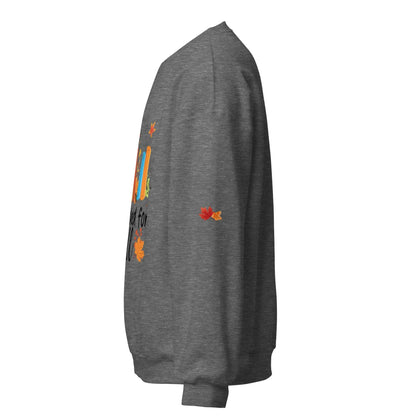 All Booked For Fall Unisex Sweatshirt With Leaves on Sleeves - TBRaring