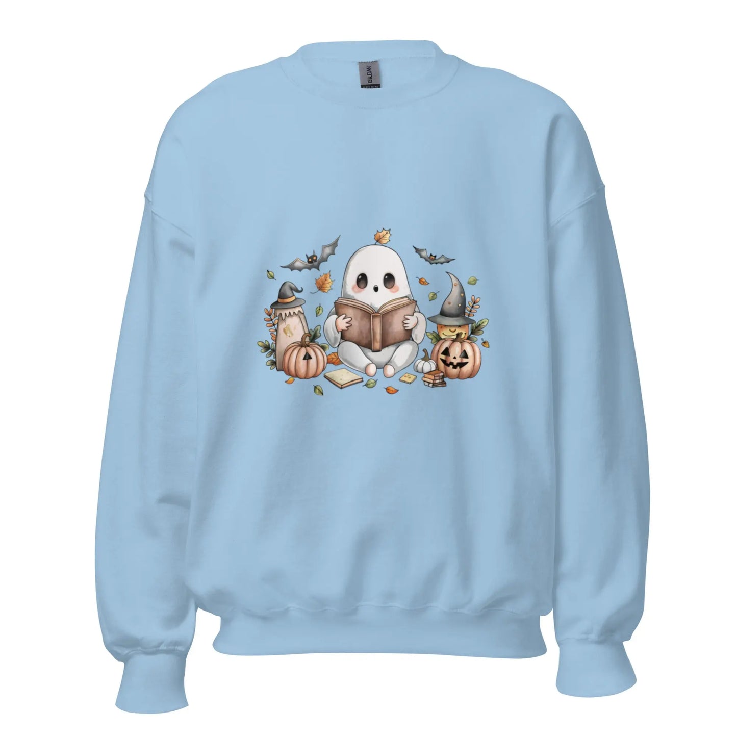 Cute Ghost Reading Sweatshirt - TBRaring