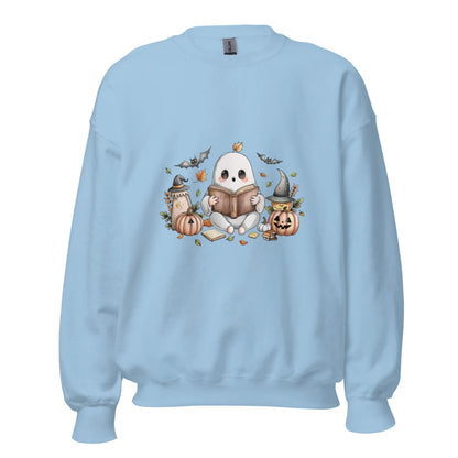 Cute Ghost Reading Sweatshirt - TBRaring
