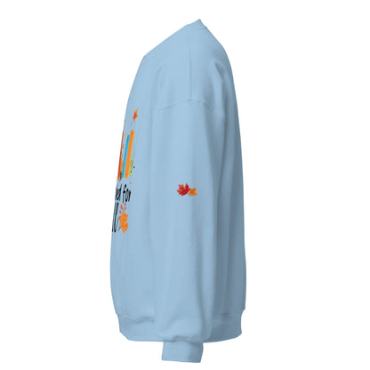All Booked For Fall Unisex Sweatshirt With Leaves on Sleeves - TBRaring