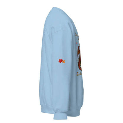 Leaves Are Falling Books Are Calling Unisex Sweatshirt With Leaves on Sleeves - TBRaring