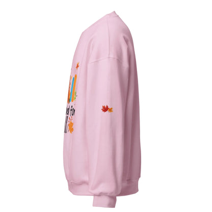 All Booked For Fall Unisex Sweatshirt With Leaves on Sleeves - TBRaring