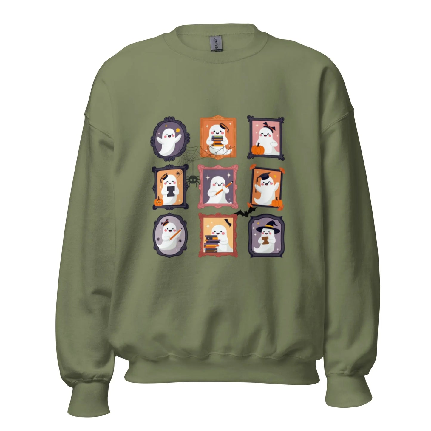 Ghost Teacher Picture Frame Sweatshirt - TBRaring