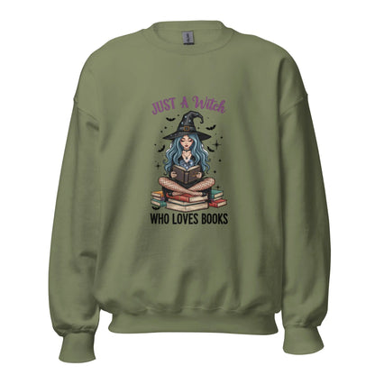 Just A Witch Who Loves Books Sweatshirt - TBRaring