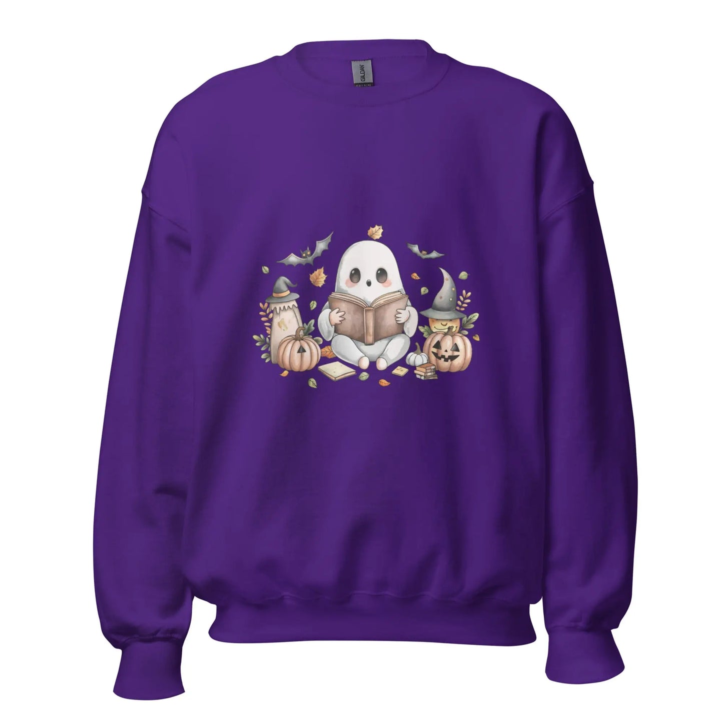 Cute Ghost Reading Sweatshirt - TBRaring