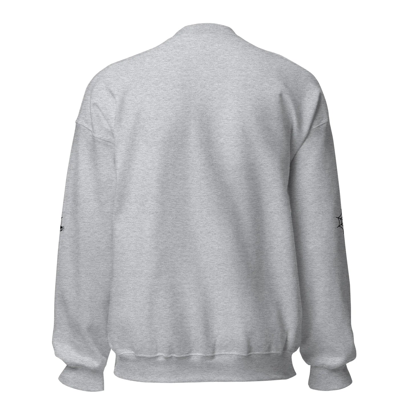 Halloween Bookcase Sweatshirt With Spider Webs On Sleeves - TBRaring