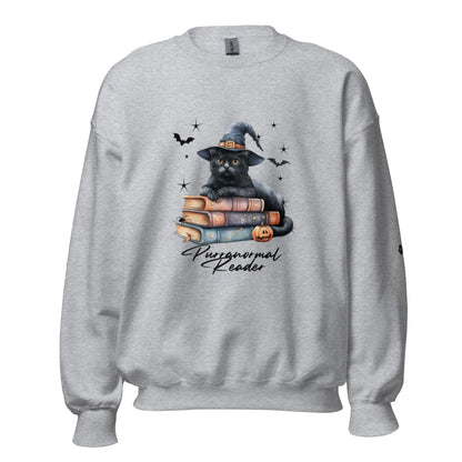 Purranormal Reads Sweatshirt With Paws On Sleeves - TBRaring