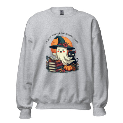 I'm Just Here For The Booooooooooks Ghost Sweatshirt - TBRaring