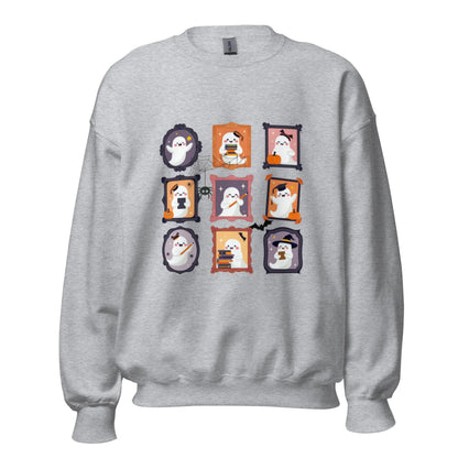 Ghost Teacher Picture Frame Sweatshirt - TBRaring