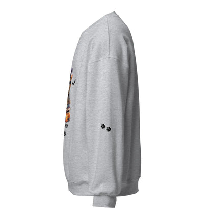 Pawsitively Booked Sweatshirt With Paws On Sleeves - TBRaring