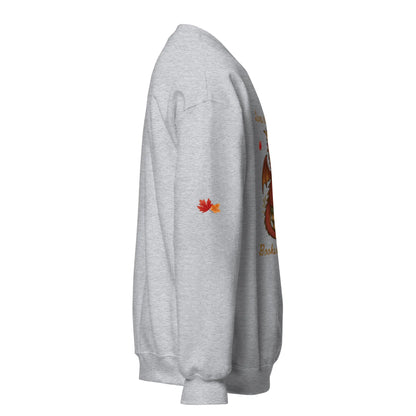 Leaves Are Falling Books Are Calling Unisex Sweatshirt With Leaves on Sleeves - TBRaring