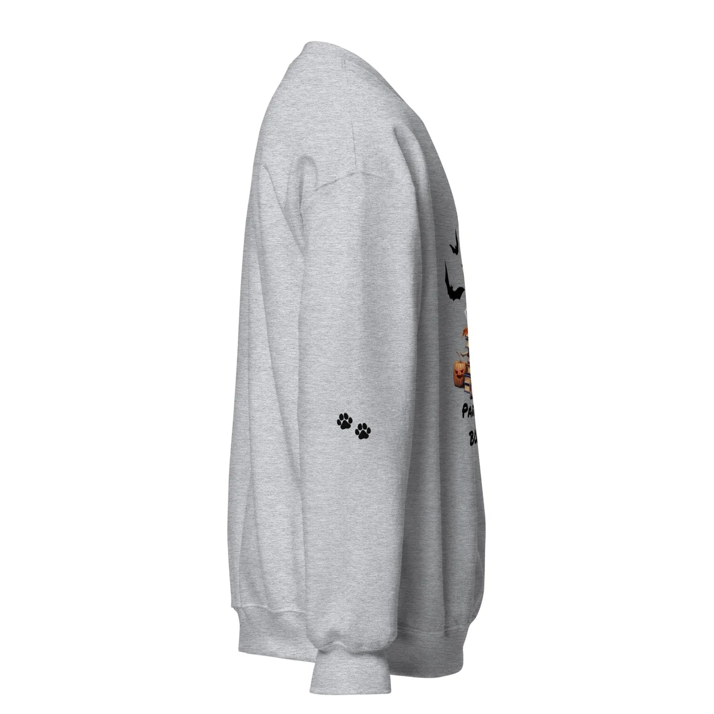 Pawsitively Booked Sweatshirt With Paws On Sleeves - TBRaring