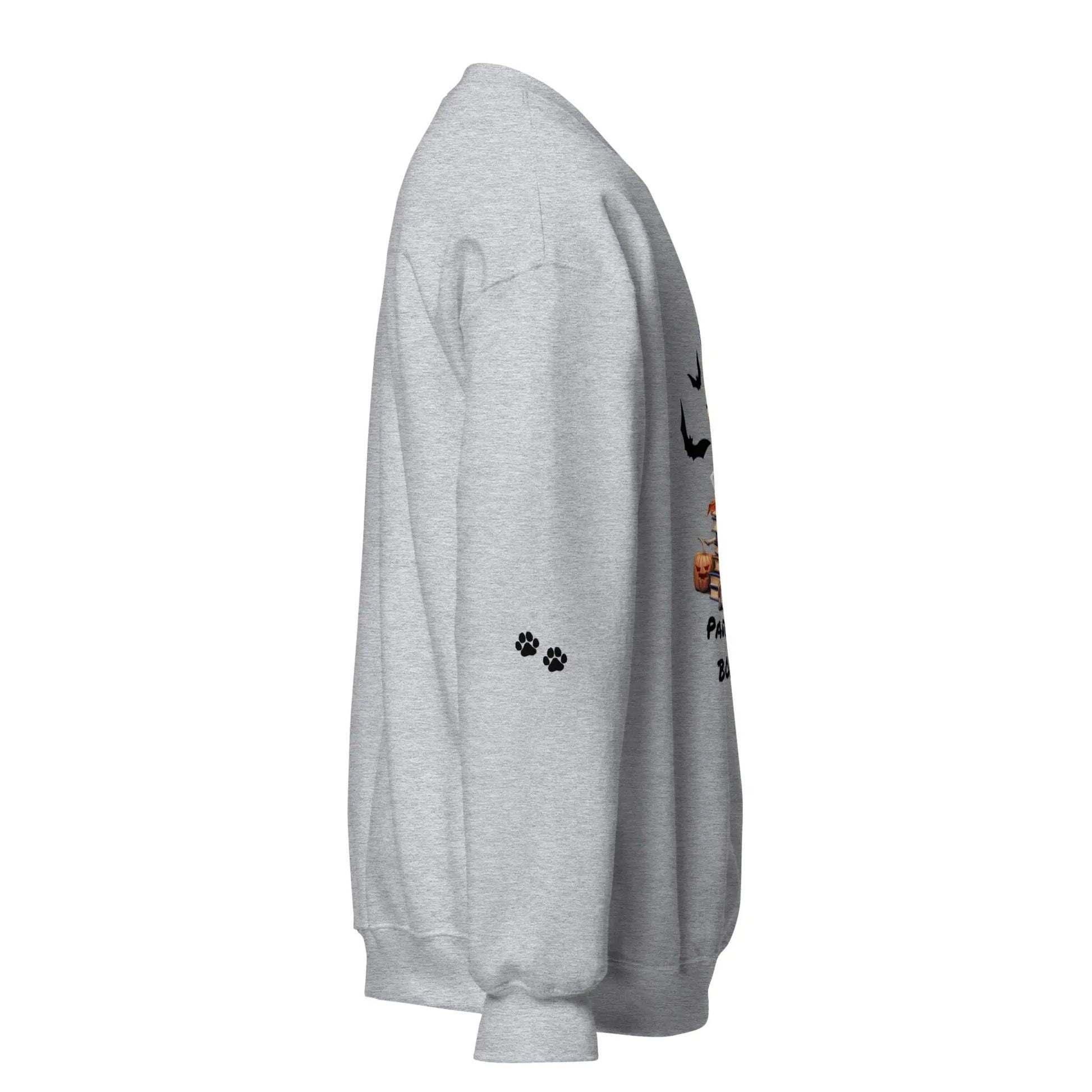 Pawsitively Booked Sweatshirt With Paws On Sleeves - TBRaring