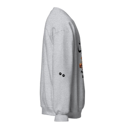 Pawsitively Booked Sweatshirt With Paws On Sleeves - TBRaring