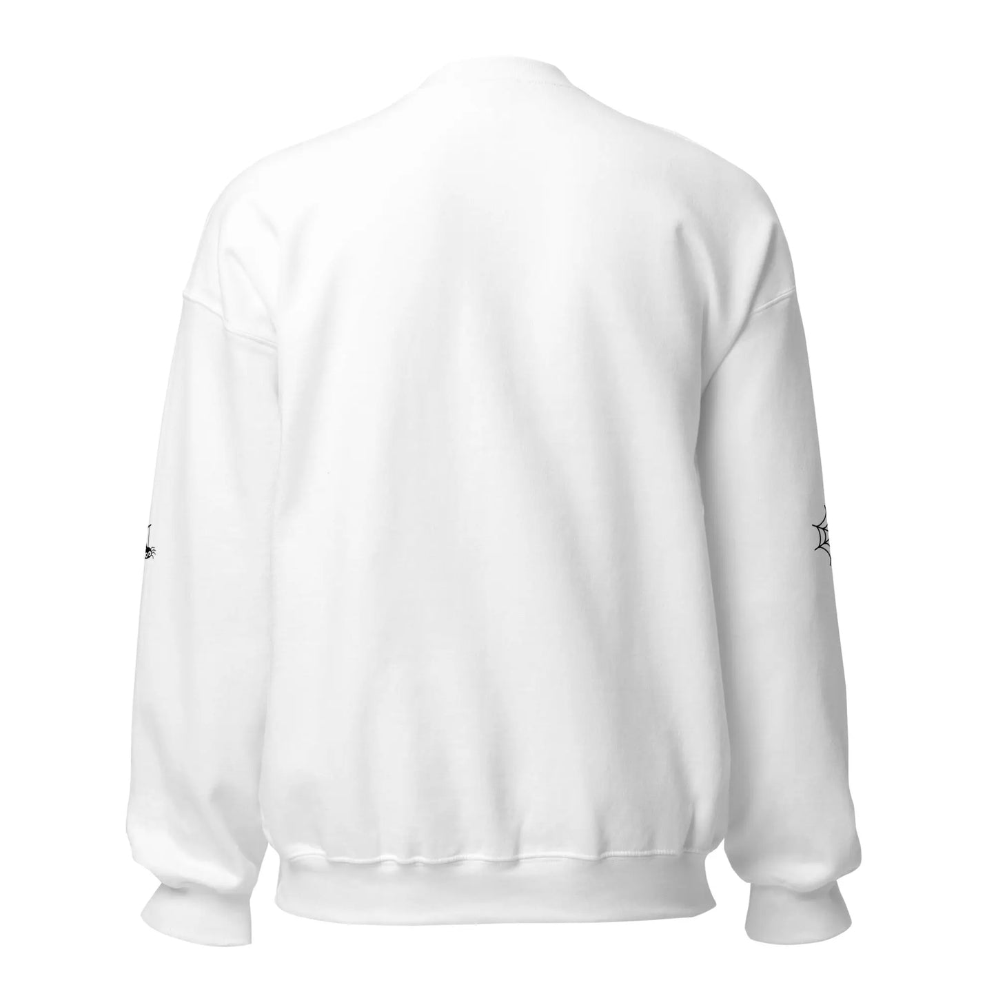 Halloween Bookcase Sweatshirt With Spider Webs On Sleeves - TBRaring