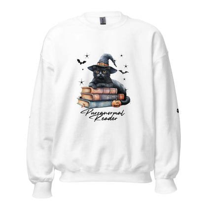 Purranormal Reads Sweatshirt With Paws On Sleeves - TBRaring