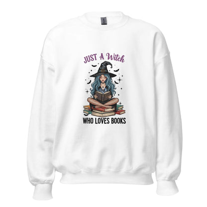 Just A Witch Who Loves Books Sweatshirt - TBRaring
