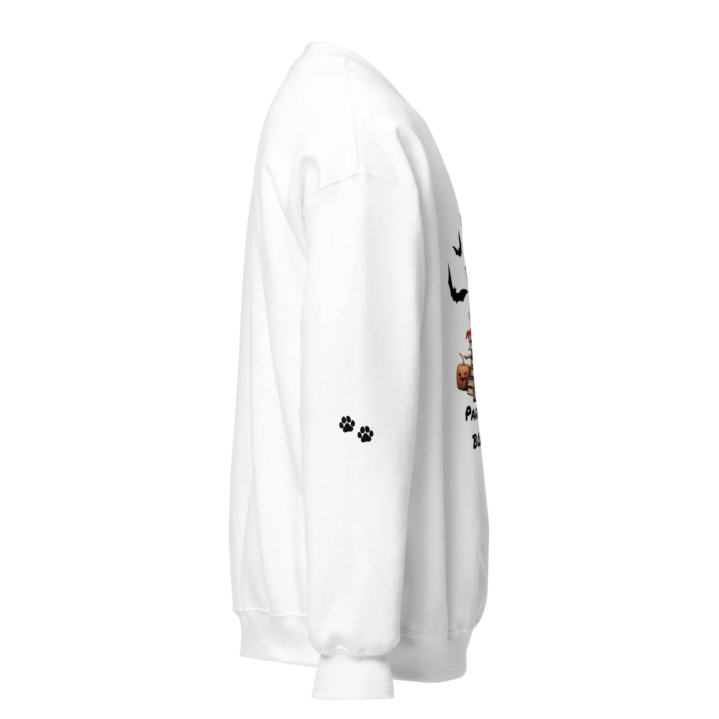 Pawsitively Booked Sweatshirt With Paws On Sleeves - TBRaring