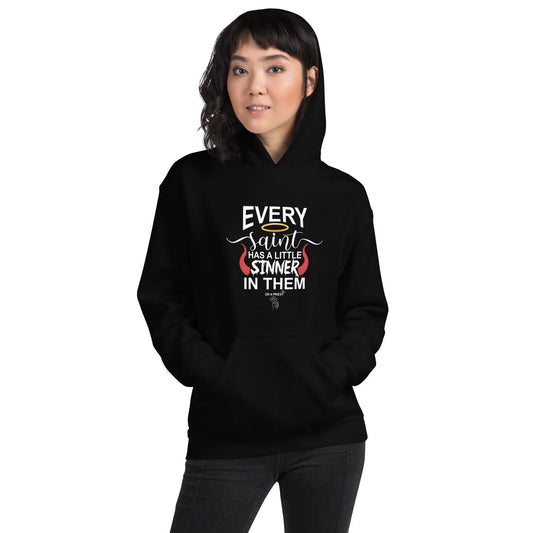 "Every Saint has a little sinner in them" Unisex Hoodie bookish merch - TBRaring
