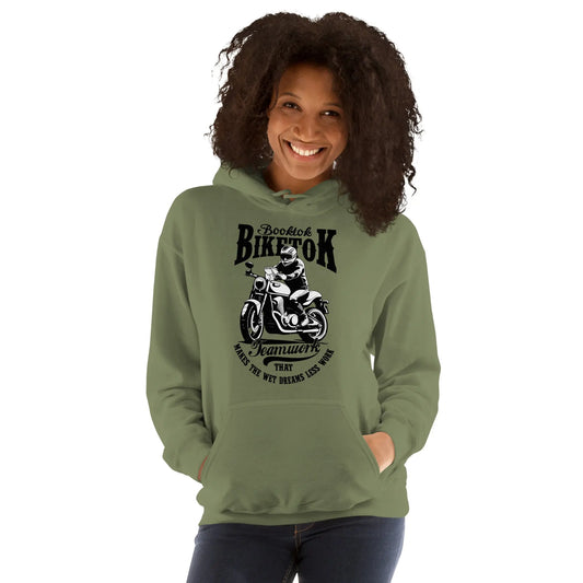 "Booktok Biketok Teamwork" Unisex Hoodie Bookish Goods - TBRaring