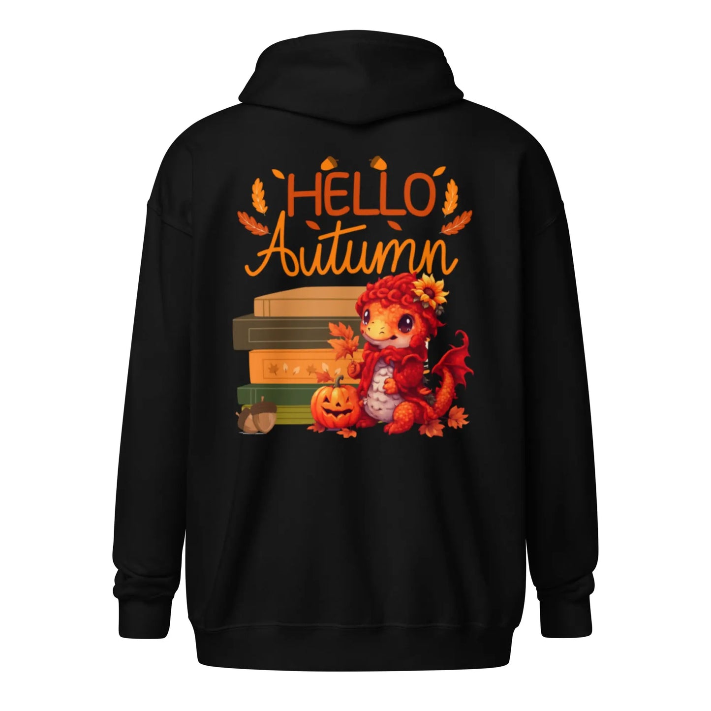 Hello Autumn Unisex heavy blend zip hoodie - TBRaring