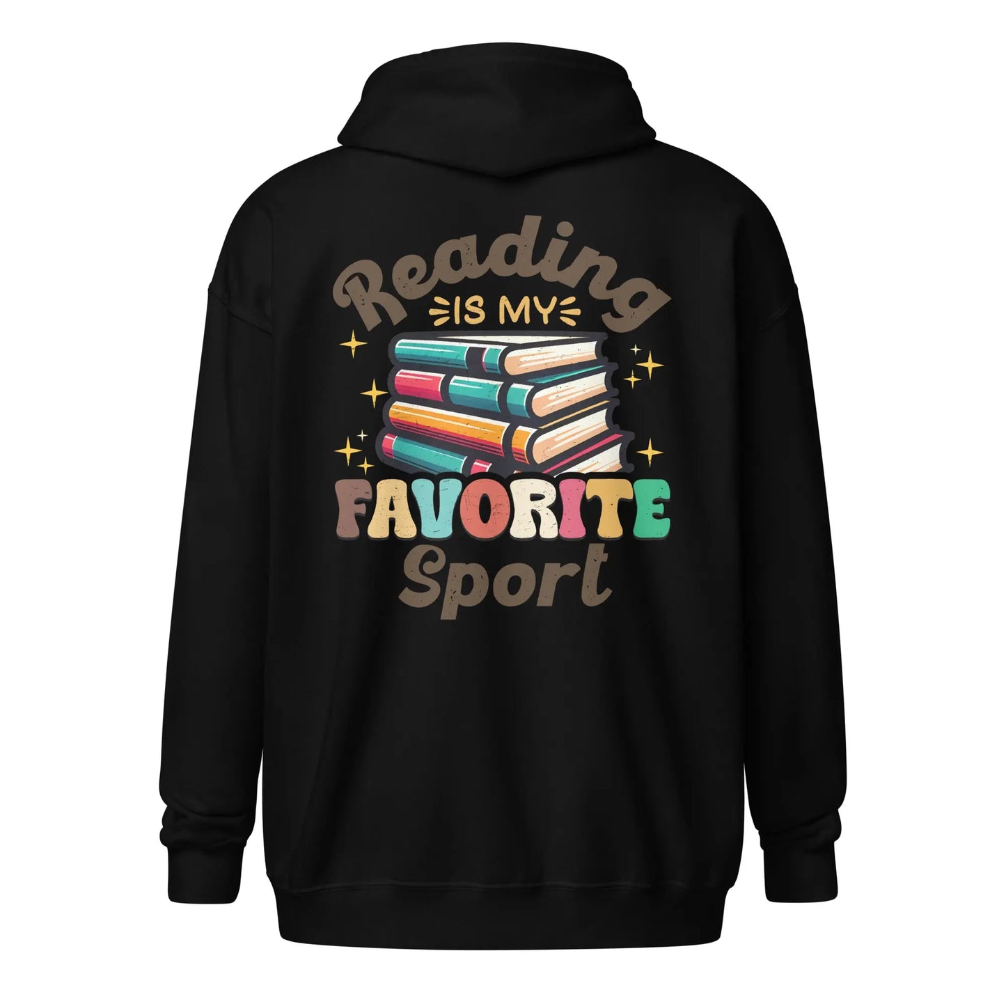 Bookish Shop "Reading Is My Favorite Sport" Unisex heavy blend zip hoodie - TBRaring