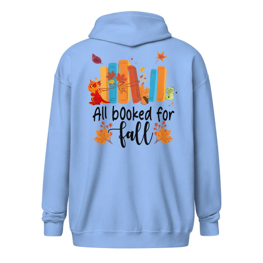 All Booked For Fall Unisex heavy blend zip hoodie - TBRaring