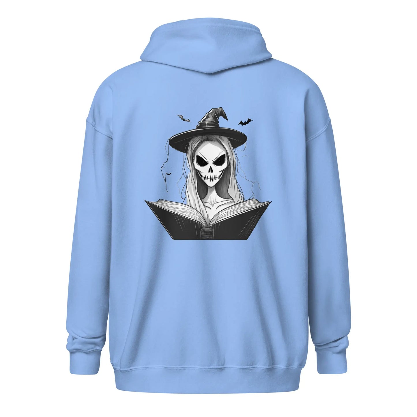 Creepy Witch Reader zip hoodie Front and Back - TBRaring