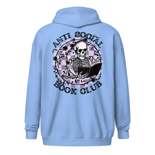 Anti - Social Book Club zip hoodie - TBRaring