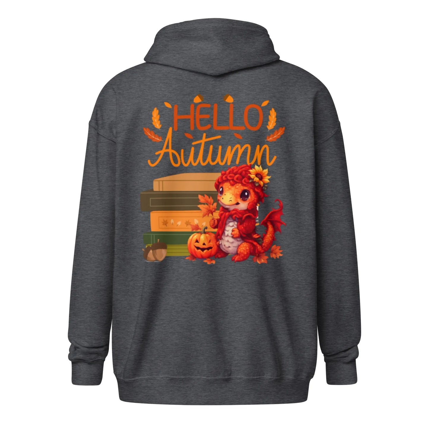 Hello Autumn Unisex heavy blend zip hoodie - TBRaring