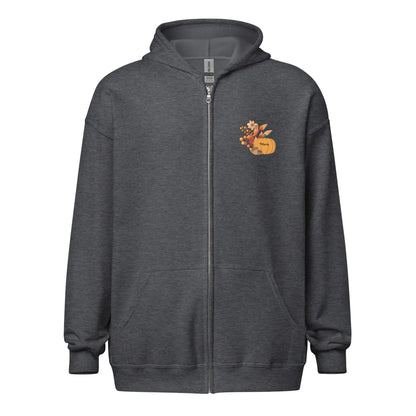 Hello Autumn Unisex heavy blend zip hoodie - TBRaring