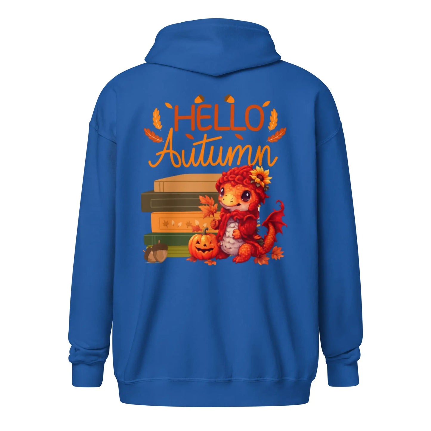 Hello Autumn Unisex heavy blend zip hoodie - TBRaring