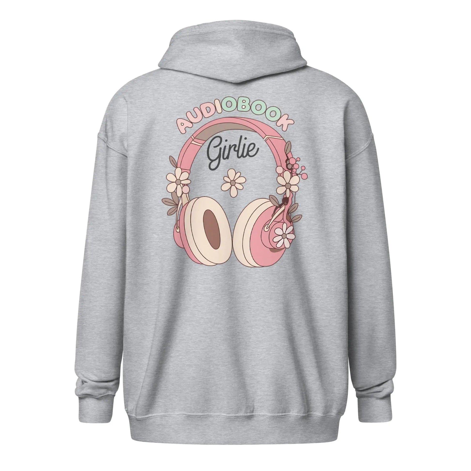 Bookish Shop "Audiobook Girlie" Unisex heavy blend zip hoodie - TBRaring