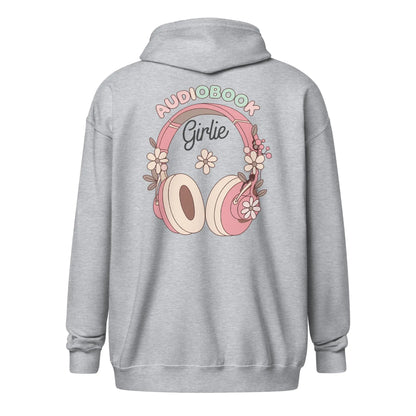 Bookish Shop "Audiobook Girlie" Unisex heavy blend zip hoodie - TBRaring