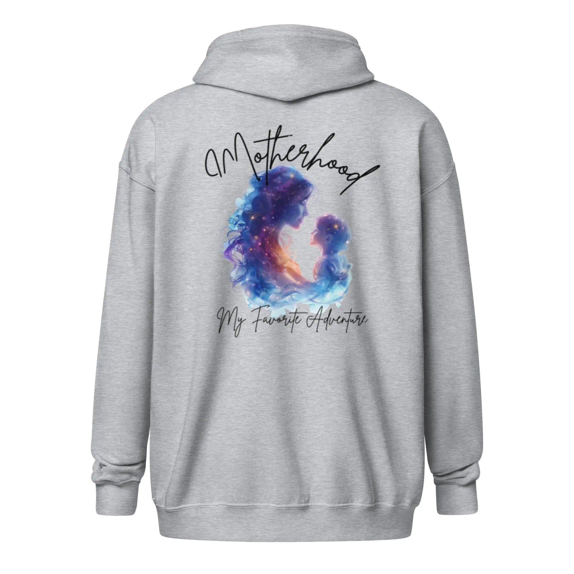 "Motherhood My Favorite adventure" Unisex heavy blend Bookishly zip hoodie - TBRaring