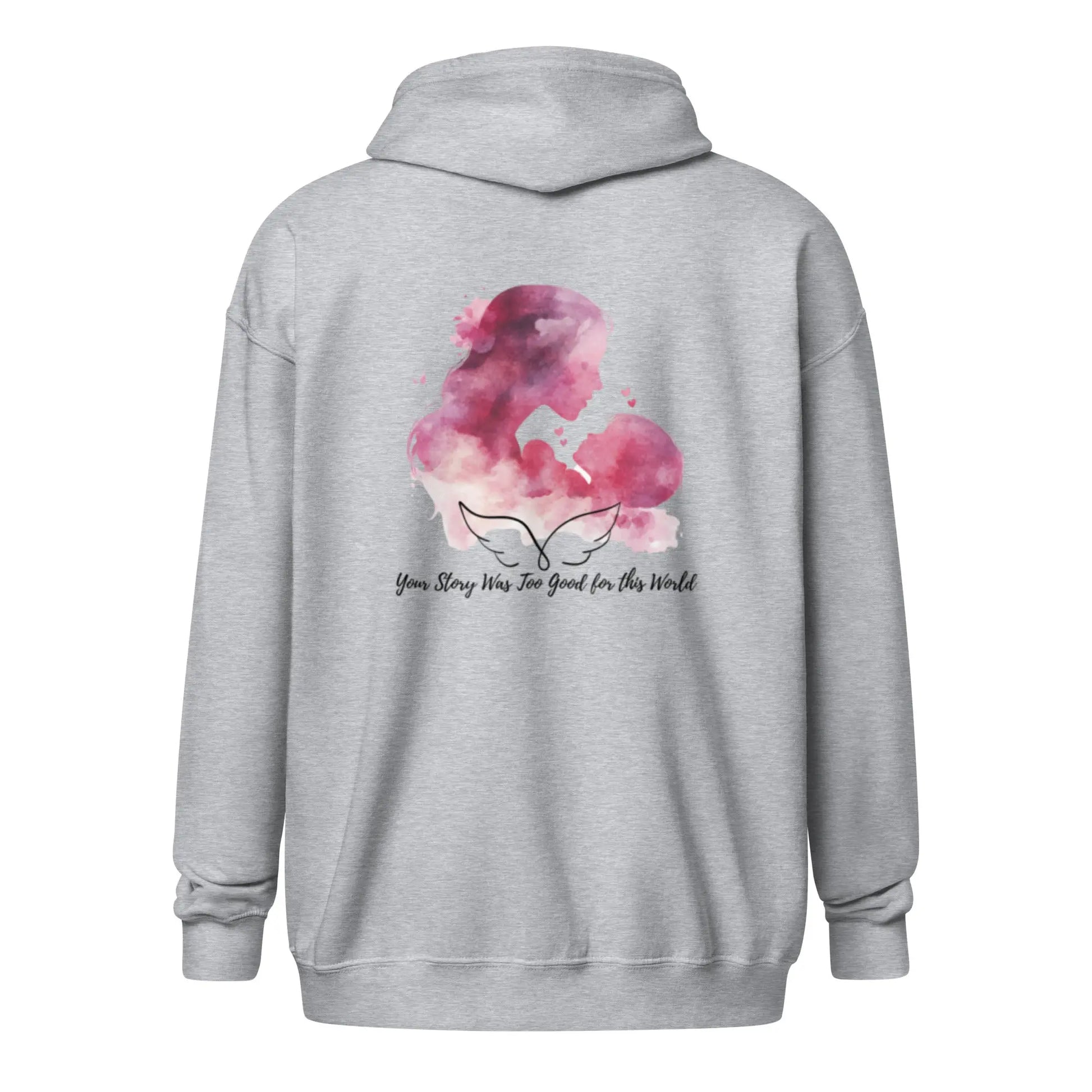 "Your Story Was too Good for This World" Bookishly Unisex heavy blend zip hoodie - TBRaring