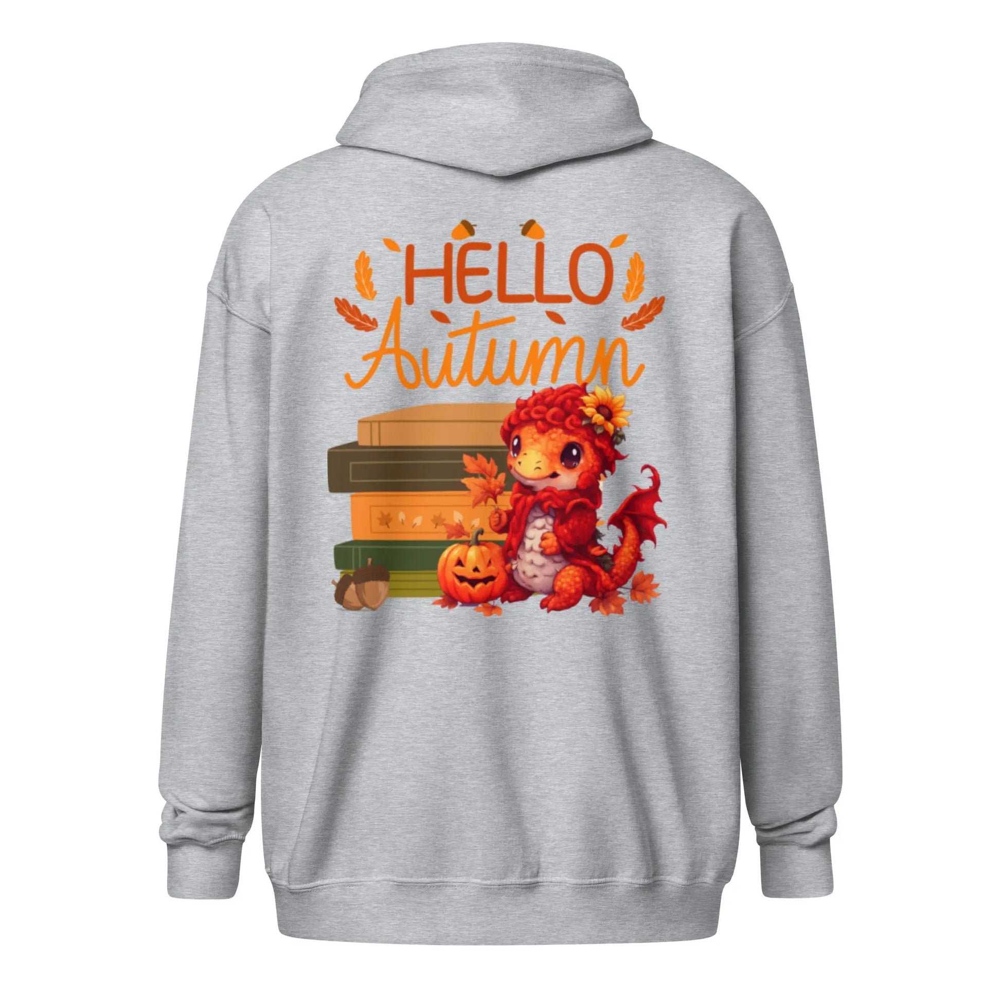 Hello Autumn Unisex heavy blend zip hoodie - TBRaring