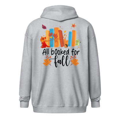 All Booked For Fall Unisex heavy blend zip hoodie - TBRaring