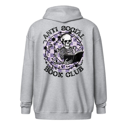 Anti - Social Book Club zip hoodie - TBRaring