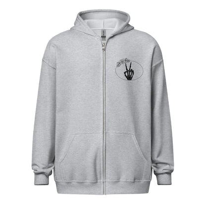 "Just a Mom Out Here Trying to Finish Her Chapter" Unisex heavy blend zip hoodie Bookish Merch - TBRaring