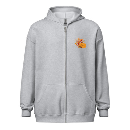 Hello Autumn Unisex heavy blend zip hoodie - TBRaring