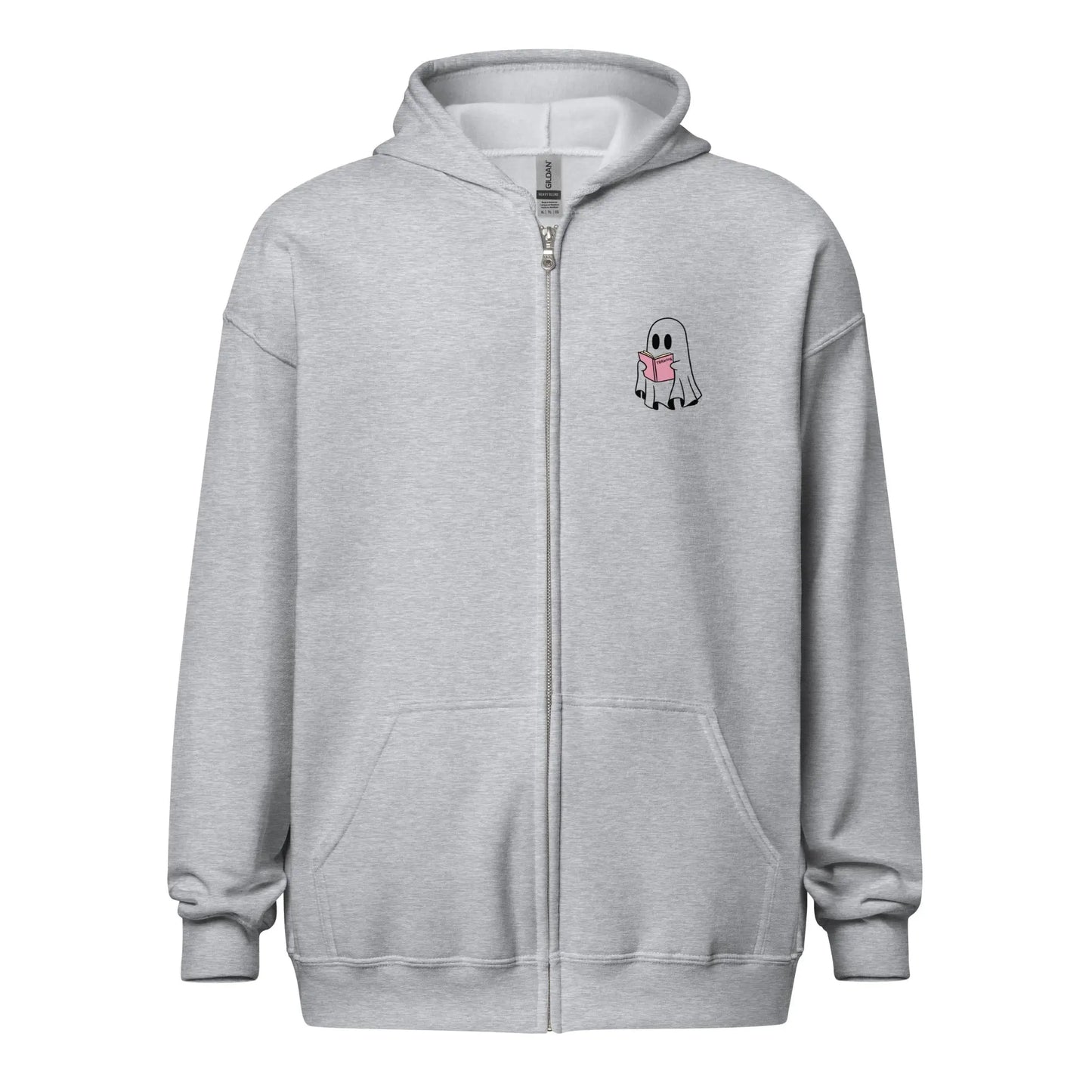 Ghost Teacher Picture Frame zip hoodie With Front and Back - TBRaring