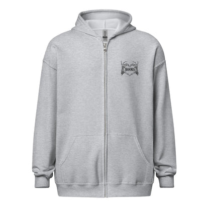 Creepy Witch Reader zip hoodie Front and Back - TBRaring