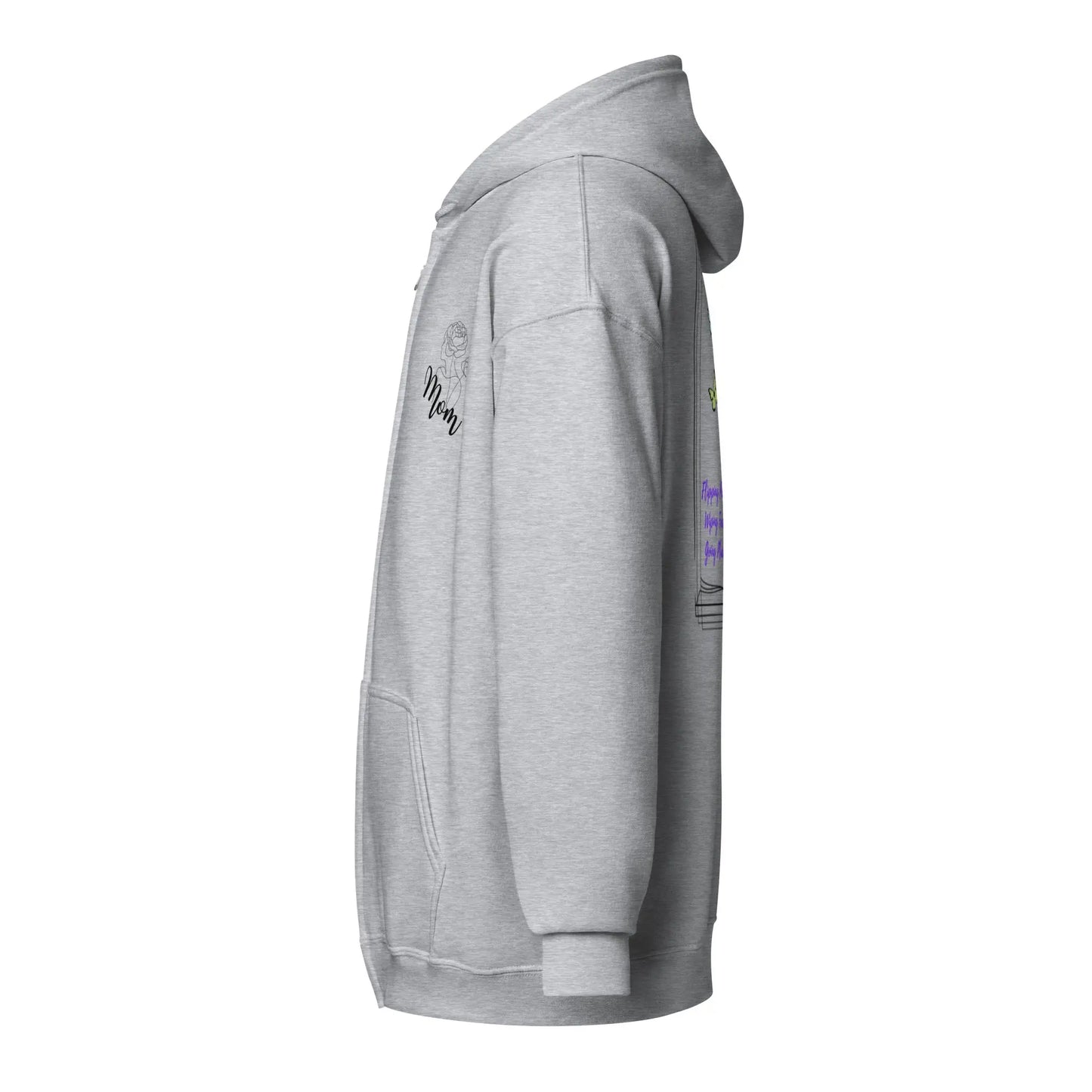 "Flipping Pages Wiping Faces Going Places" Unisex heavy blend zip hoodie bookish merch - TBRaring