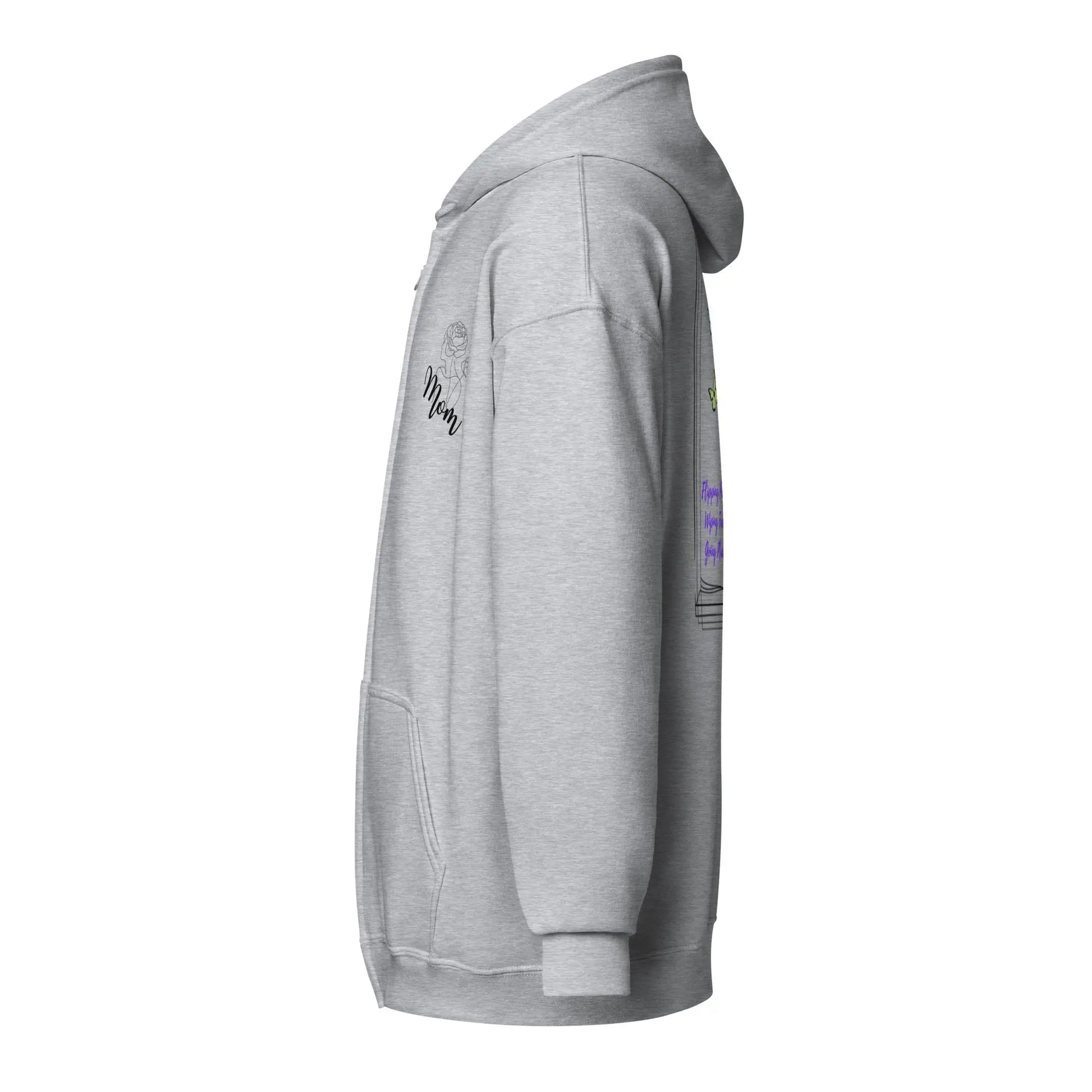 "Flipping Pages Wiping Faces Going Places" Unisex heavy blend zip hoodie bookish merch - TBRaring