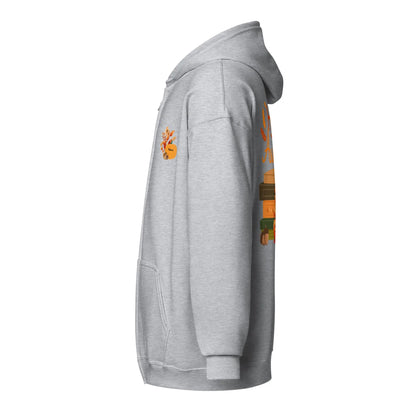 Hello Autumn Unisex heavy blend zip hoodie - TBRaring