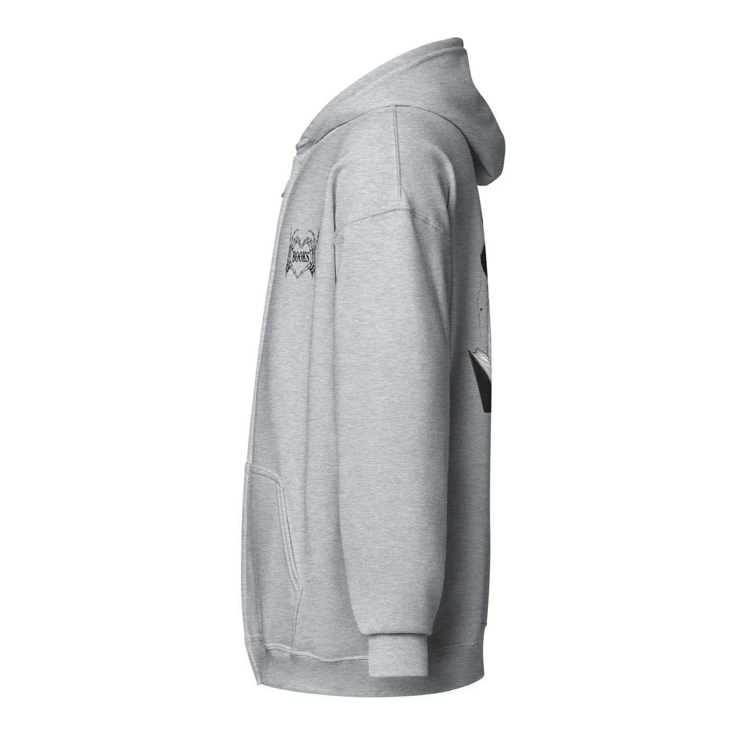 Creepy Witch Reader zip hoodie Front and Back - TBRaring